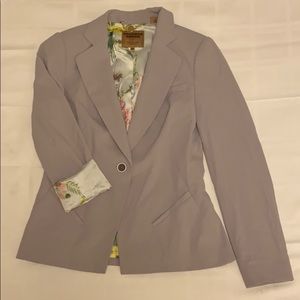 Ted Baker Blazer Gray with Floral Lining